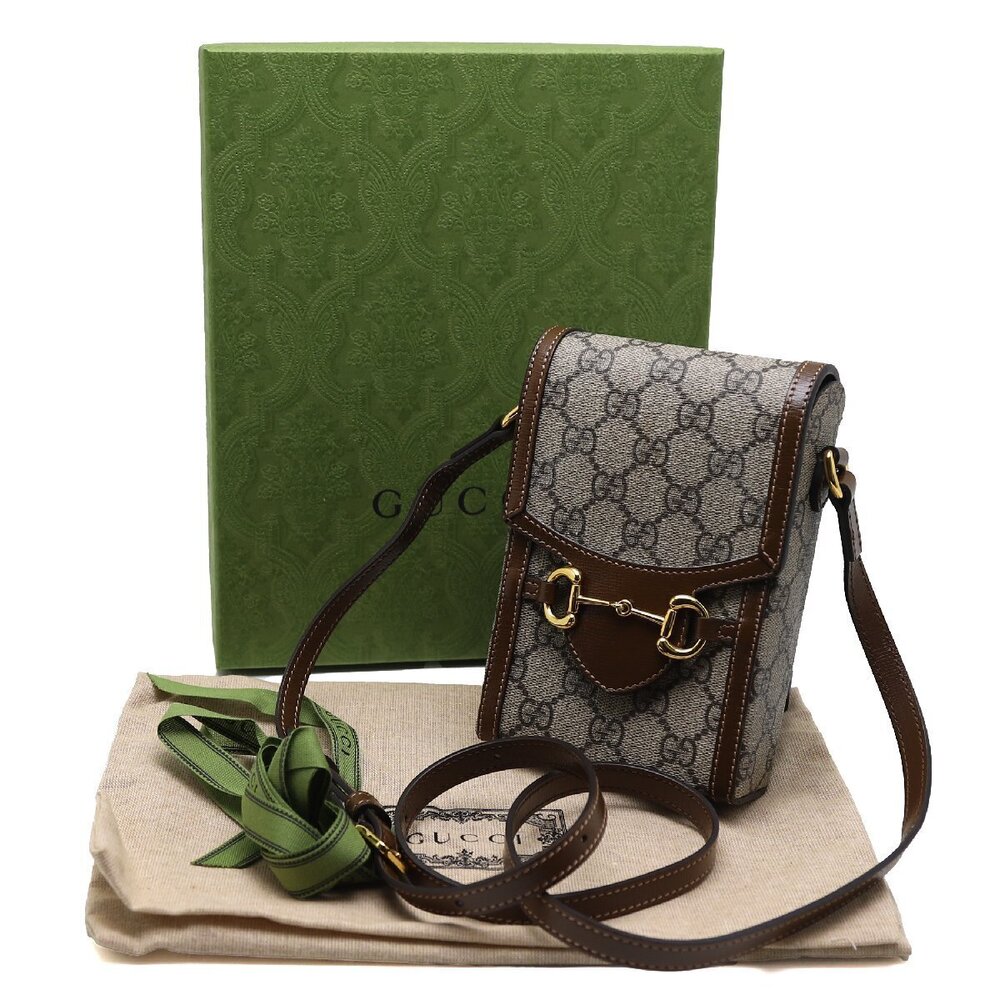 Gucci GG Supreme Horsebit Shoulder Bag Crossbody - Picture 2 of 10